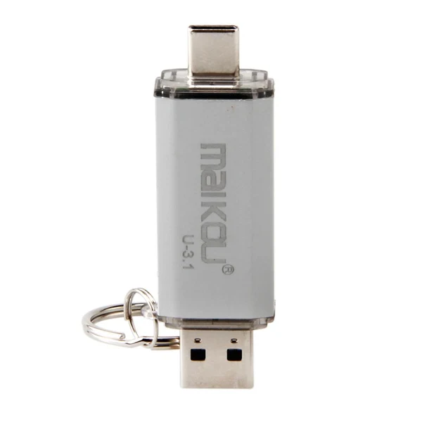 Authentic Max 2 in 1 USB 3.0 Type C OTG Flash Drive Memory Stick U Disk 256GB Storage red 32GB Convenient