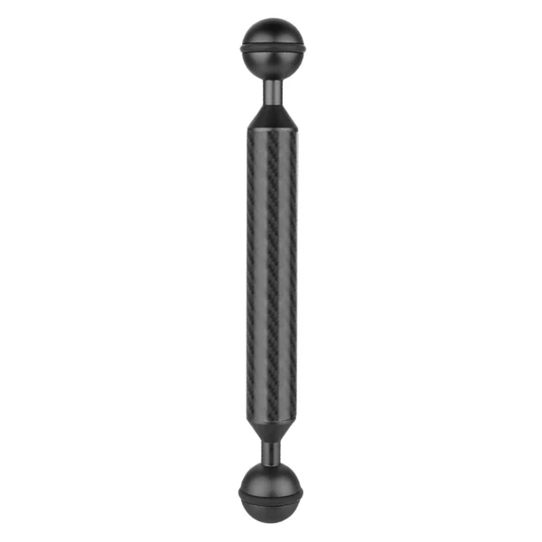 Proven Max Camera Diving Ultra Light Carbon Fiber Double Ball Head Lamp Arm 7 Black Comfortable
