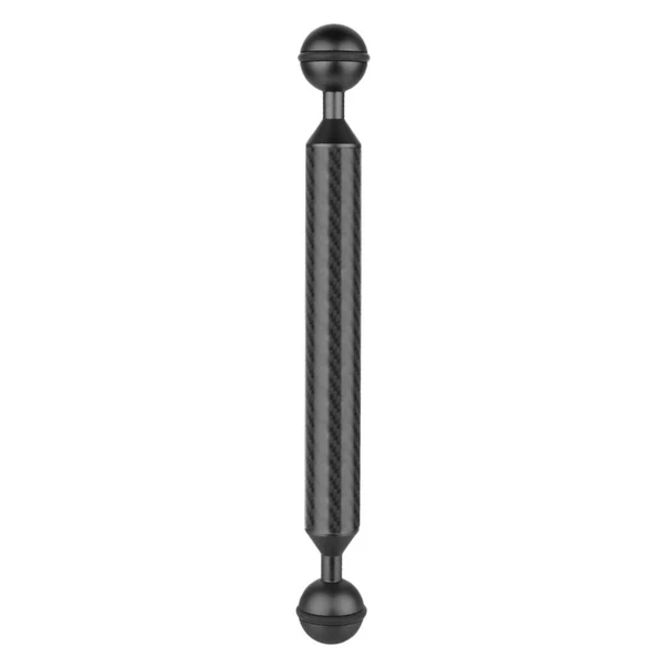 Detailed Max Camera Diving Ultra Light Carbon Fiber Double Ball Head Lamp Arm Black Functional
