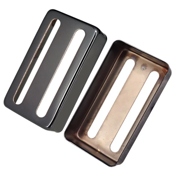 Contemporary Max 2pcs Brass Humbucker Pickup Cover Two-line for Electric Guitar Parts Black First-Class