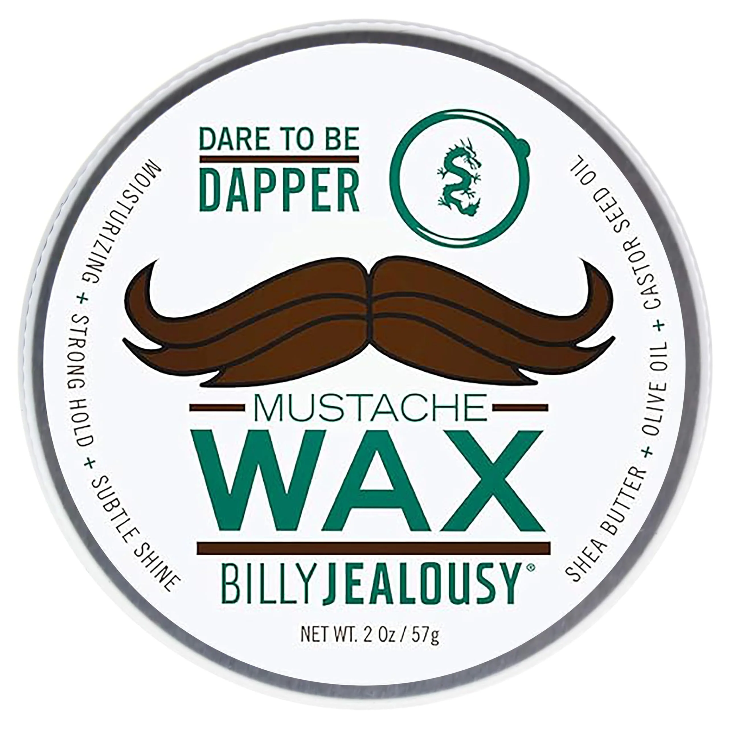 Pure Billy Jealousy Bulletproof Strong Hold Mustache Wax Conditioning Travel-Friendly Styling Product with Woodsy Lavender Tropical Fruit and Oak Moss Refined