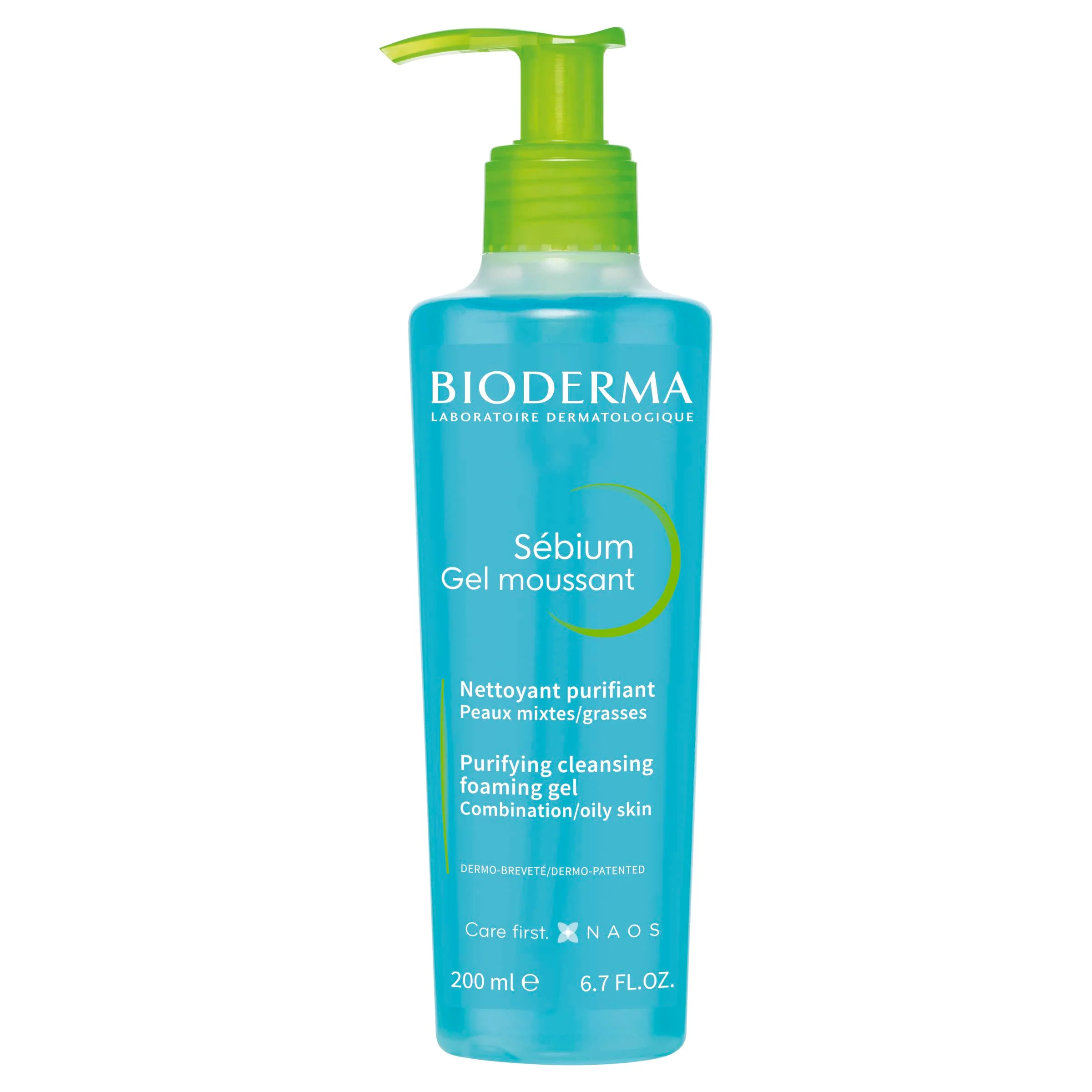 Prestigious Bioderma Sébium Foaming Gel Pump Gentle Face Cleanser Makeup Removing Cleanser Skin Purifying Face Wash for Combination to Oily Skin 6.76 Fl Oz High-Quality