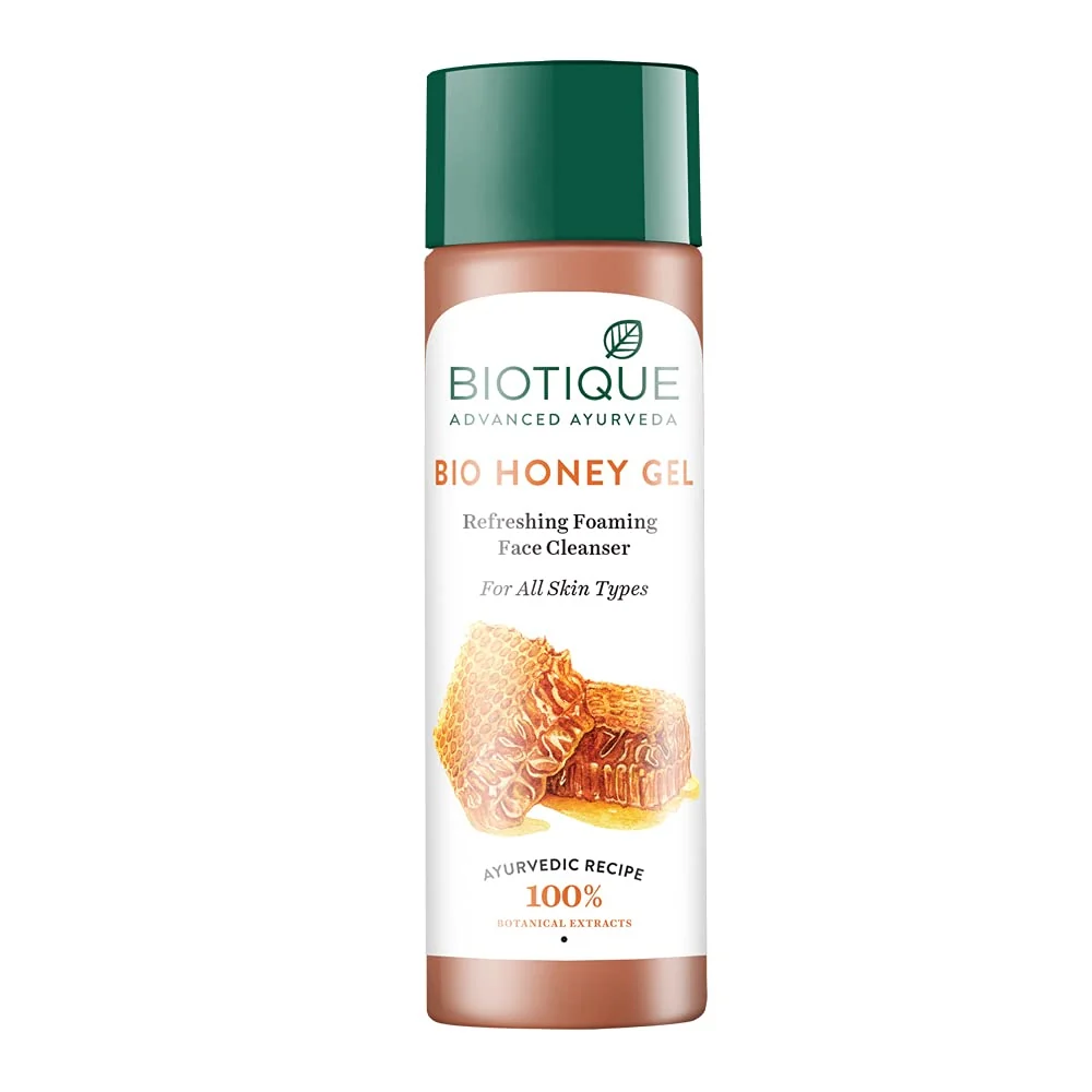 Stylish Biotique Bio Honey Gel Refreshing Foaming Face Cleanser 120 ml 4.05Fl.Oz. Fine Crafted