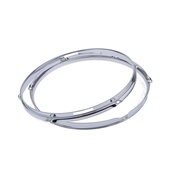 Enhanced Max Zinc Alloy Die Cast Snare Drum Hoops Parts Accessories 1.5mm 14inch 6 Holes Pure