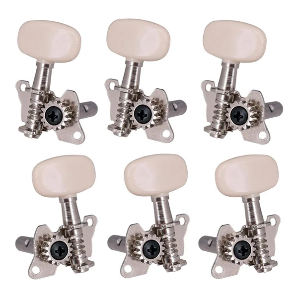 Enhanced Max 6pc Open Gear Acoustic Classical Guitar Tuning Pegs Tuners Machine Head 3L3R Unique