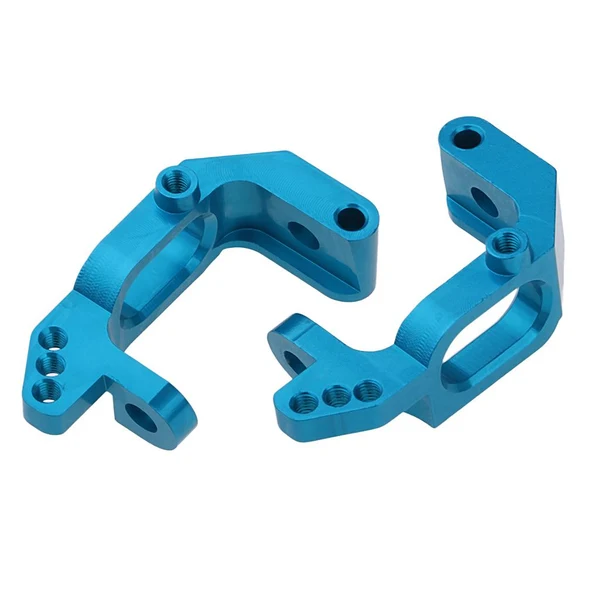 Sustainable Max 2Piece Aolly Front Hub Carrier 102210 02015 for 1 10 HSP 94123 RC Car Blue Carefully Designed