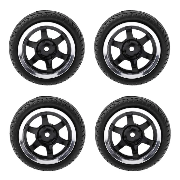 Natural Max 4pcs RC Vehicle Wheels Tires Rims Set 12mm Hex for 1 10 On Road Car HPI HSP Refined