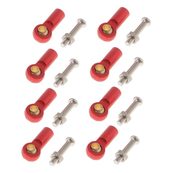 Superior Max Aluminum Link Rod End Joint Steering Linkage Ball Head Pack of 8 Red Green