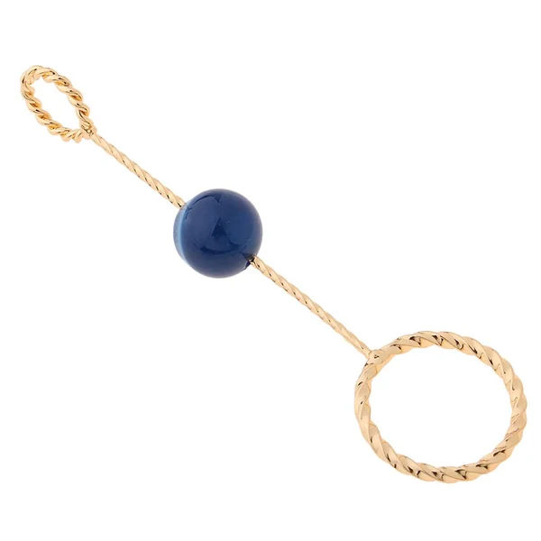 Solid Max Fashion Cigarette Ring Holder with Agate Bead Hands Smoking Partner B Dependable