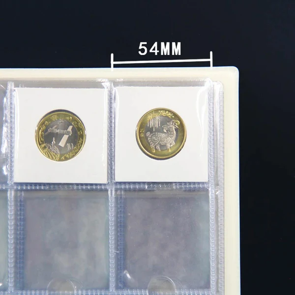 Artisan Max 200 Coin Currency Holder Collector Storage Money Pocket PU Album Book Brown Enhanced