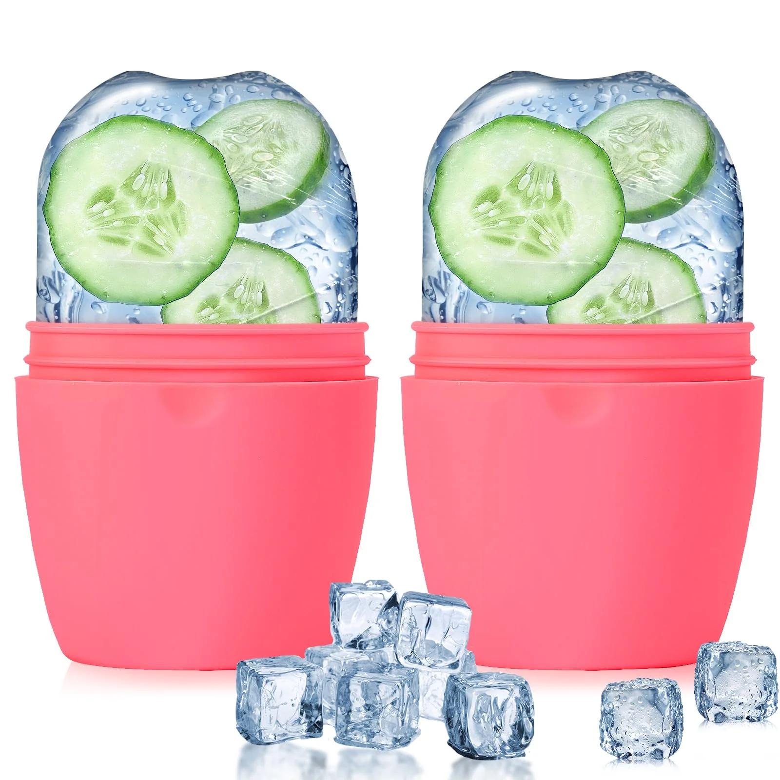Selected Evmliy 2Pack Ice Face Roller Silicone Ice Roller for Face to Tighten and Lift Skin Ice Mold for Face Eye Puffiness Relief Reusable Facial Mold Elegant