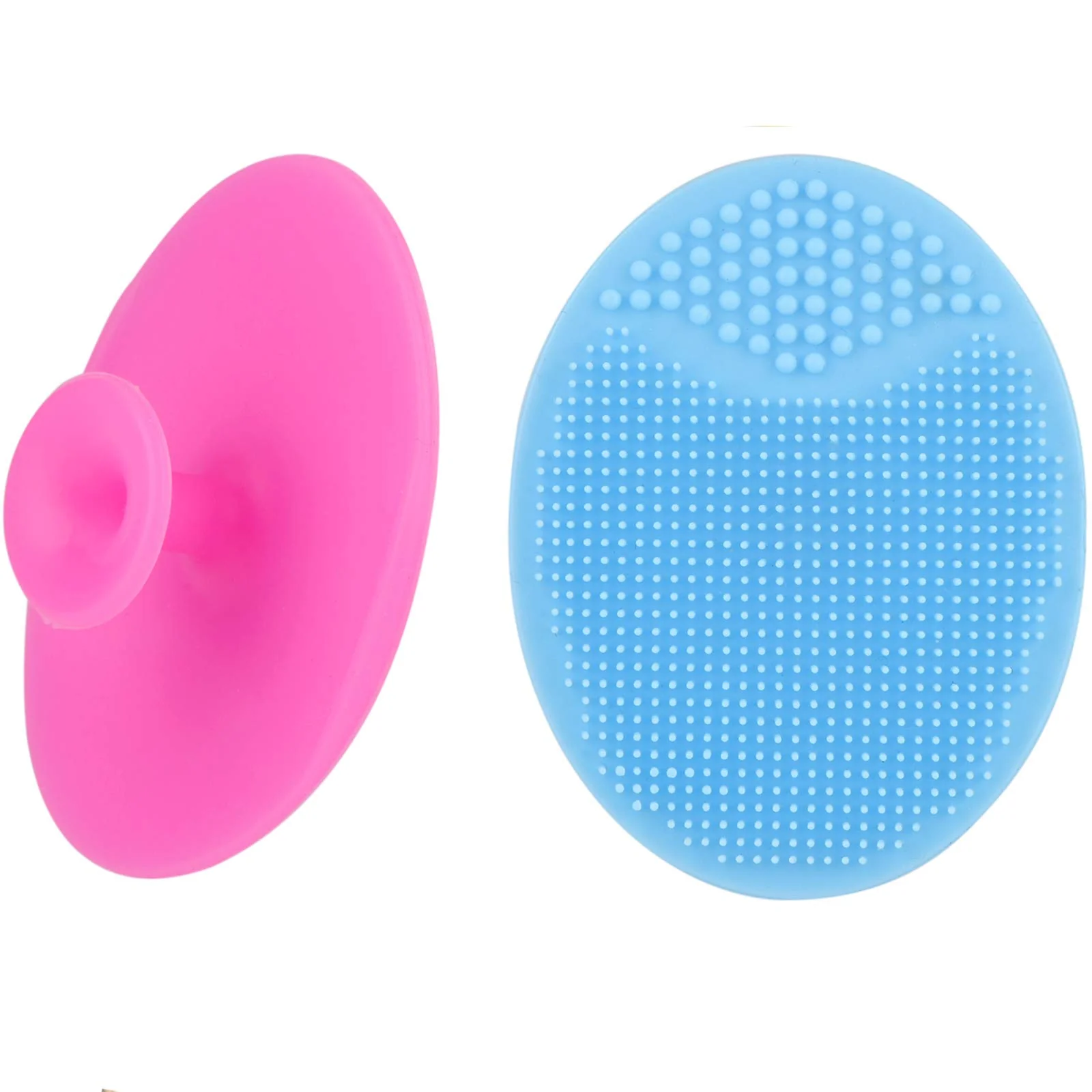 Convenient Face Scrubber 2 Pack Soft Silicone Scrubbies Facial Cleansing Pad Face Exfoliator Face Scrub Face Brush Silicone Scrubby for Massage Pore Cleansing High-Performance