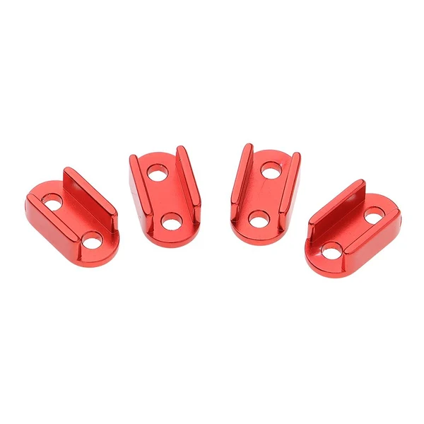 Breathable Max 4x Aluminum Alloy Leaf Spring Shackles Mounts for WPL B16 B24 B36 Red Reusable