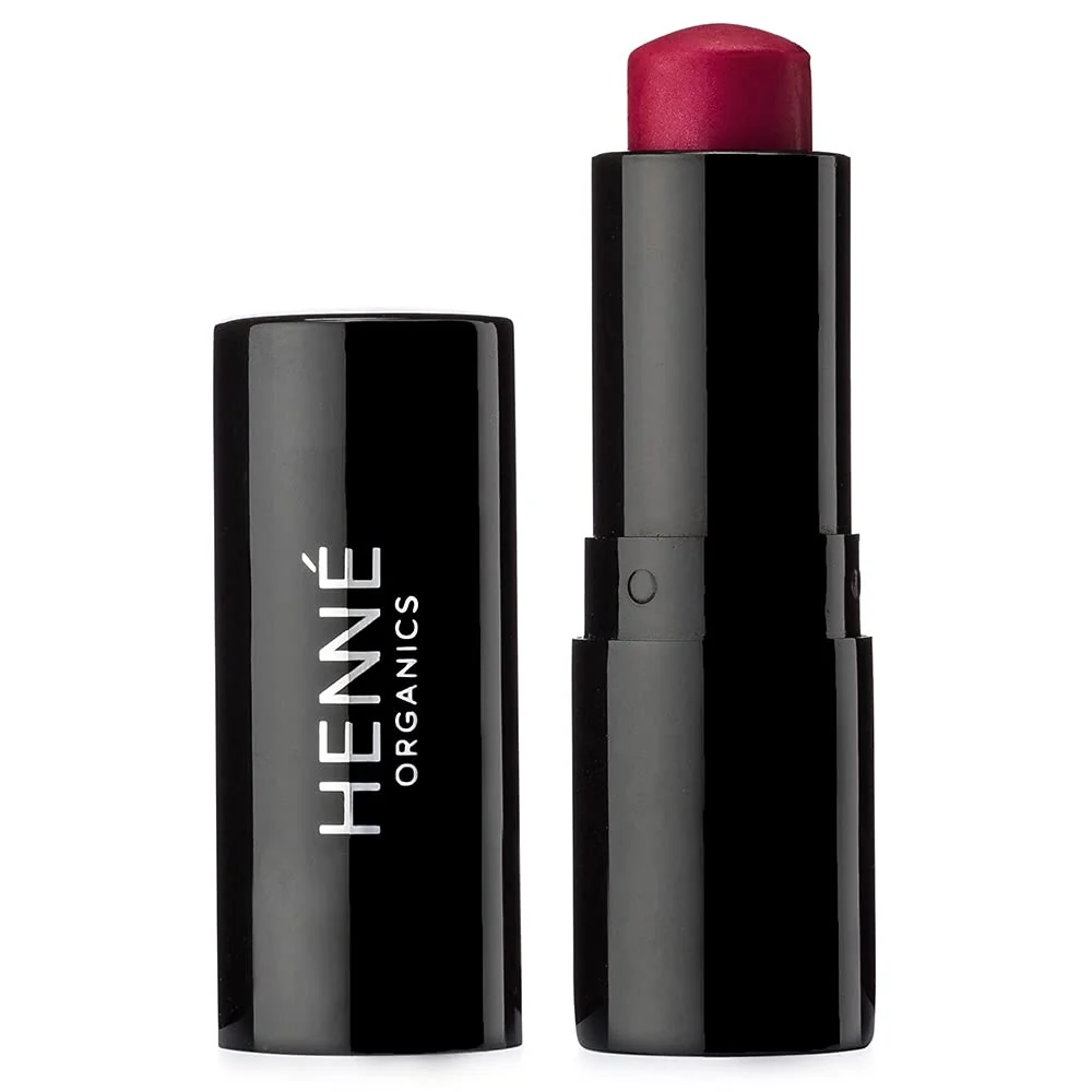 Quality Henné Organics Luxury Lip Tint - Moisturizing Sheer Natural Color - Blissful Raspberry Breathable