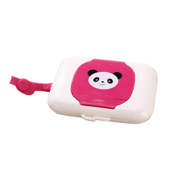 Safe Max Baby Hand Wipe Tissue Box Portable Wet Tissue Paper Holder Box Pink Expertly Made