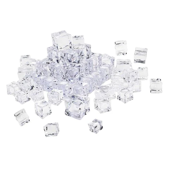 World-Class Max Simulated Fake Ice Clear Ice Cube Bar KTV Photo Props Model Decor 25mm Certified