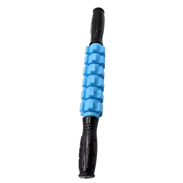Original Max 6 Wheel Muscle Roller Massage Stick With Massage Point For Body Relax Blue Eco-Friendly