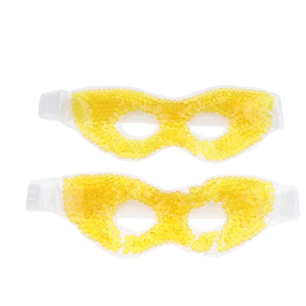 Efficient Max 2Pcs Soft Gel Ice Eye Mask Hot Cold Compress Pack Ice Eye Mask Gold Breathable