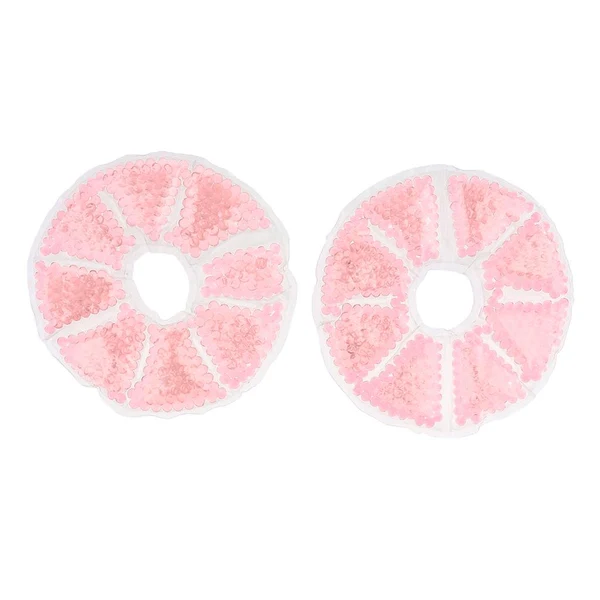 Contemporary Max 2 Pieces Big Round Thermal Gel Pads for Nursing Mothers Suitable Pink Optimized