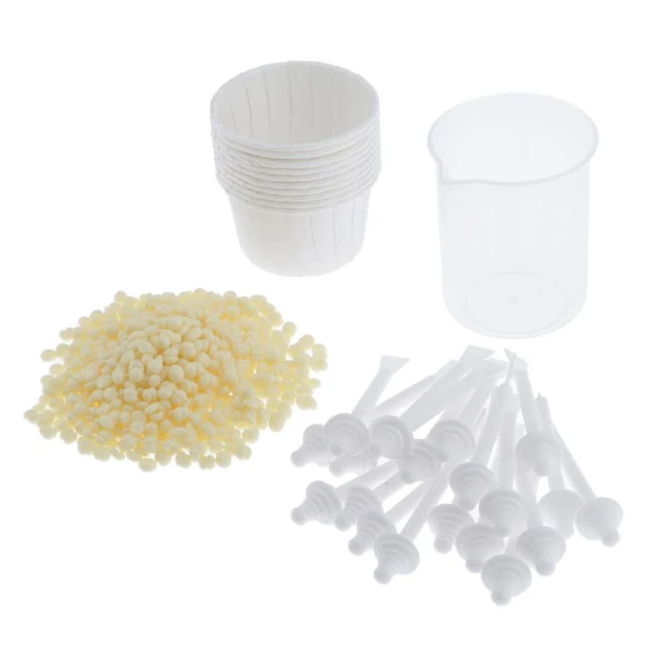 Premium Max Nose Wax Kit Male Women Nose Hair Removal Waxing Spatulas Measuring Cup Set Elite
