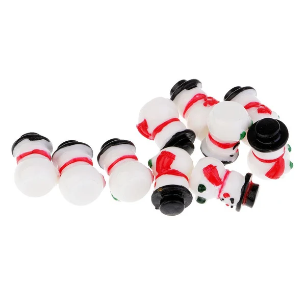 Powerful Max Christmas Decorations Snowman Doll Mini Resin Snowman Ornaments Green Gloves Soft
