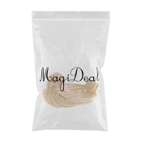 Enhanced Max Imitation Rattan Plastic Bread Basket Weaving Storage Duck Type Food Basket Lightweight