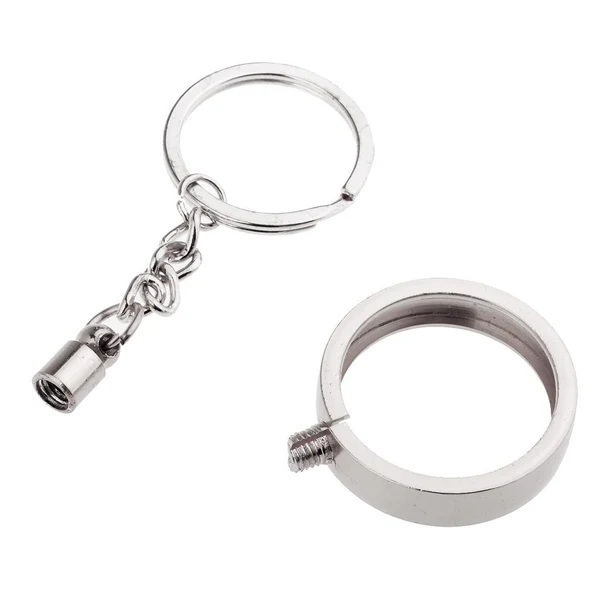 Fine Max Coin keyring Pendant Keychain Commemorative Coin Key ring Creative Gift 27mm Silver Optimized