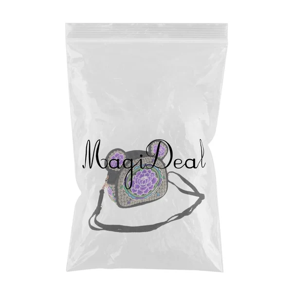 Trusted Max Yunnan Ethnic Flower Embroidery Ethnic Canvas Women Shoulder Bag Purple Enhanced
