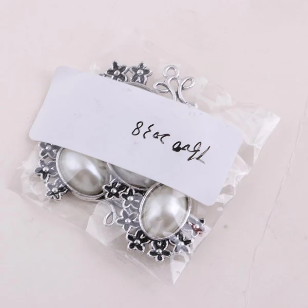 Solid Max 5Pcs Lot Silver Antique Pendant Alloy Pearl Pendant Jewelry DIY Plum Blossom Enhanced