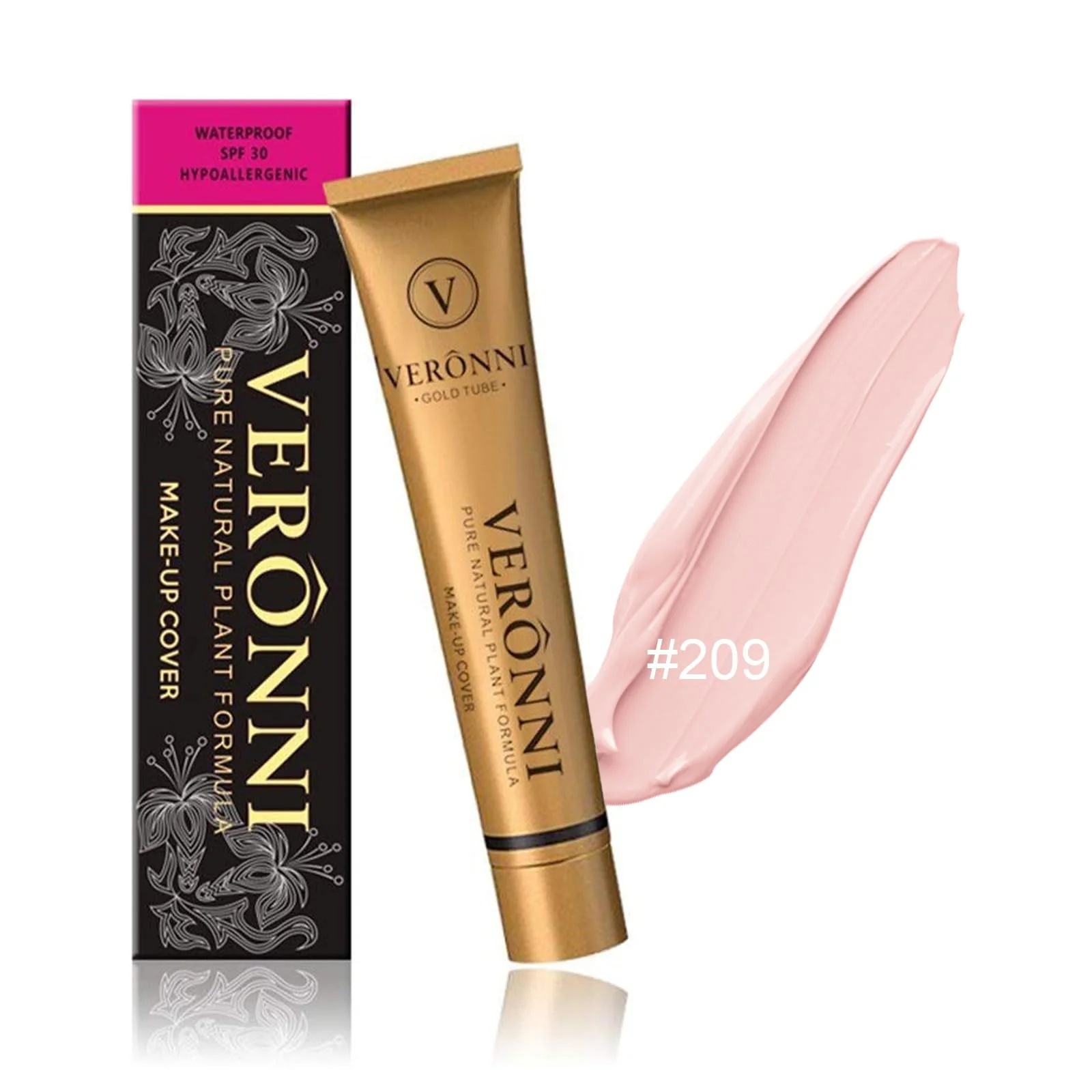 Reliable VERONNI Makeup Cover Concealer Makeup Cover Up Waterproof Foundation Scar Make Up Concealer SPF 30 1.1OZ 30g 209 Fine