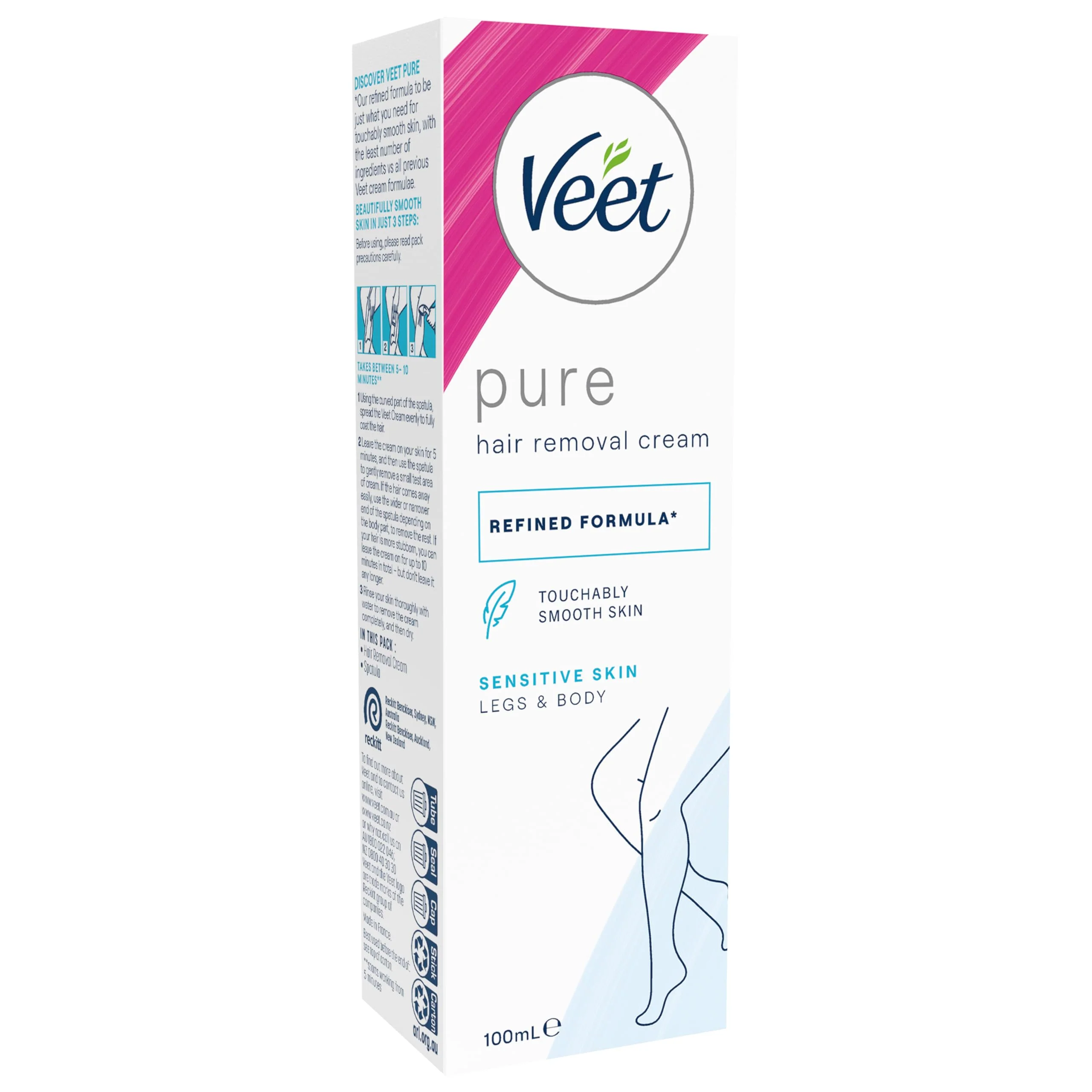Dependable Veet Hair Removal Cream Sensitive Skin with Aloe Vera Vitamin E 100ml Innovative