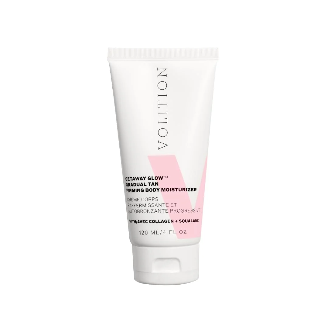 Green Volition Beauty Getaway Glow Gradual Tan Firming Body Moisturizer with Vegan Collagen Squalane Skin Smoothing Cream Stretchmark Treatment Outstanding