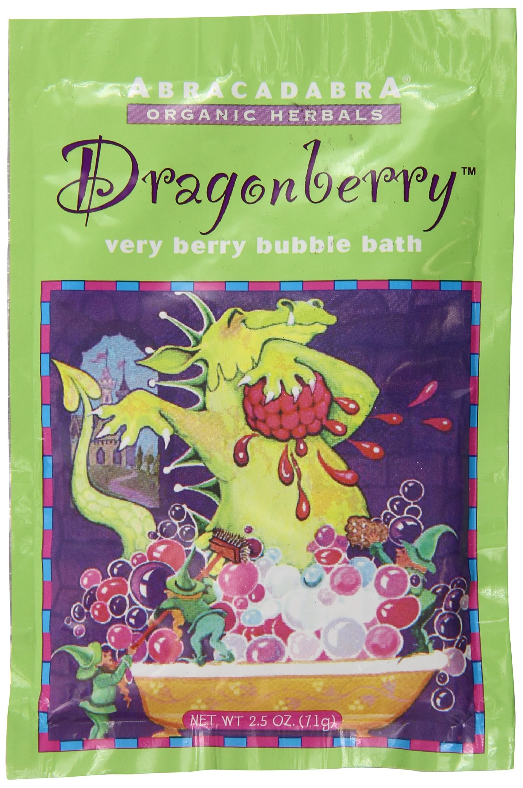 Safe Abracadabra Organic Herbals Bubble Bath Dragonberry Very Berry 2.5 Ounce Responsible