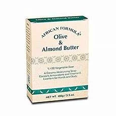 Fine Crafted African Formula OLIVE ALMOND BUTTER SOAP 3.5 0Z. Soft