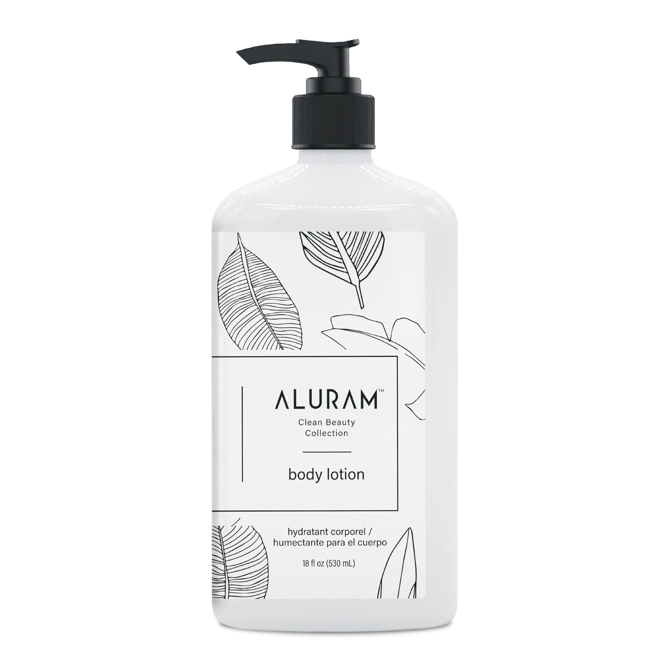 Next-Generation ALURAM Moisturizing Body Lotion Hydrating Coconut Water Squalane Cream Moisturizer for Soft Skin Vegan 18 Fl Oz Detailed