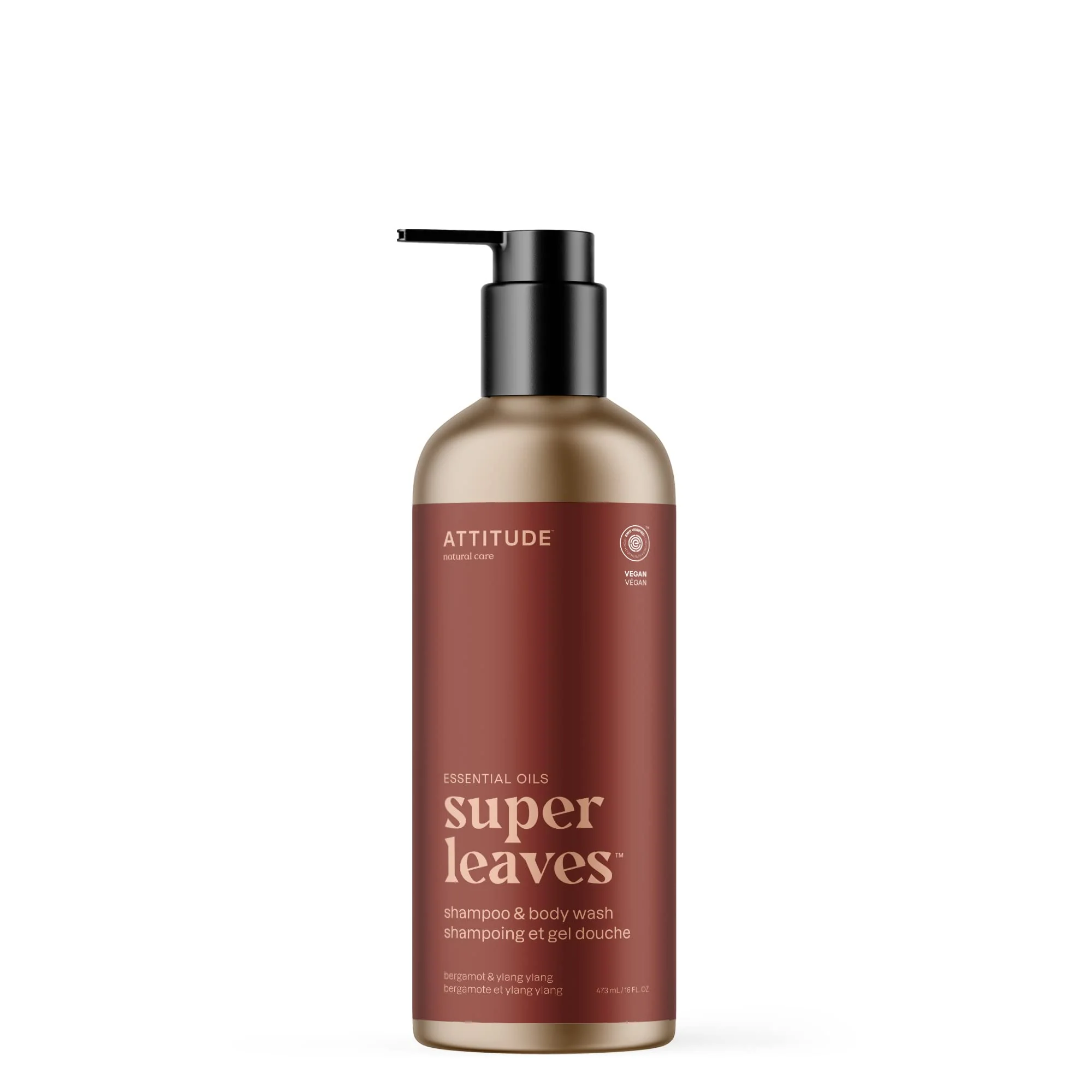 Soft ATTITUDE 2-in-1 Body Wash and Hair Shampoo EWG Shower Gel Dermatologically Tested Made with Naturally Derived Ingredients Vegan Personal Luxury