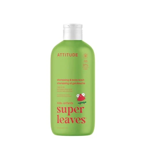 Verified ATTITUDE Shampoo and Body Wash for Kids EWG Dermatologically Tested Plant- and Mineral-Based Ingredients Vegan and Cruelty- Natural