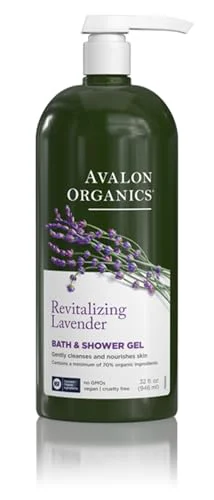 Contemporary Avalon Organics Bath Shower Gel Revitalizing Lavender 32 Oz Breathable