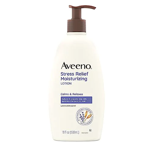 Reliable Aveeno Stress Relief Moisturizing Body Lotion with Lavender Scent Natural Oatmeal to Calm Relax Non-Greasy Daily Stress Relief Lotion 18 fl. oz Advanced