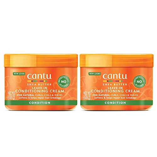 Flexible Cantu Leave-In Conditioning Cream for Natural Hair with Pure Shea Butter 12 oz Pack of 2 Environmentally Friendly