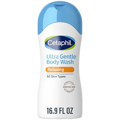 Contemporary Cetaphil Ultra Gentle Relaxing Body Wash For Dry to Normal Sensitive Skin 16.9oz with Aloe Vera Calendula Vitamin B5 Hypoallergenic Top-Quality