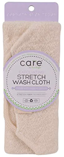 Top-Quality CleanLogic Sustainable Exfoliating Stretch Bath and Shower Wash Cloth Organic 1 Count Pack of 1 Genuine