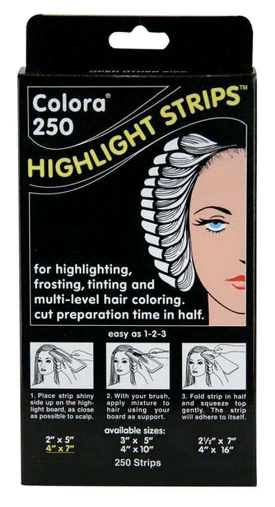 Long-Lasting Colora 250 Highlight Strips 4Inch X 7Inch Pack of 6 Carefully Designed