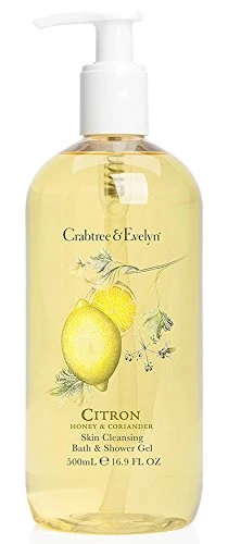 Sophisticated Crabtree Evelyn Skin Cleansing Bath Shower Gel Citron Honey Coriander 16.9 Fl Oz Certified