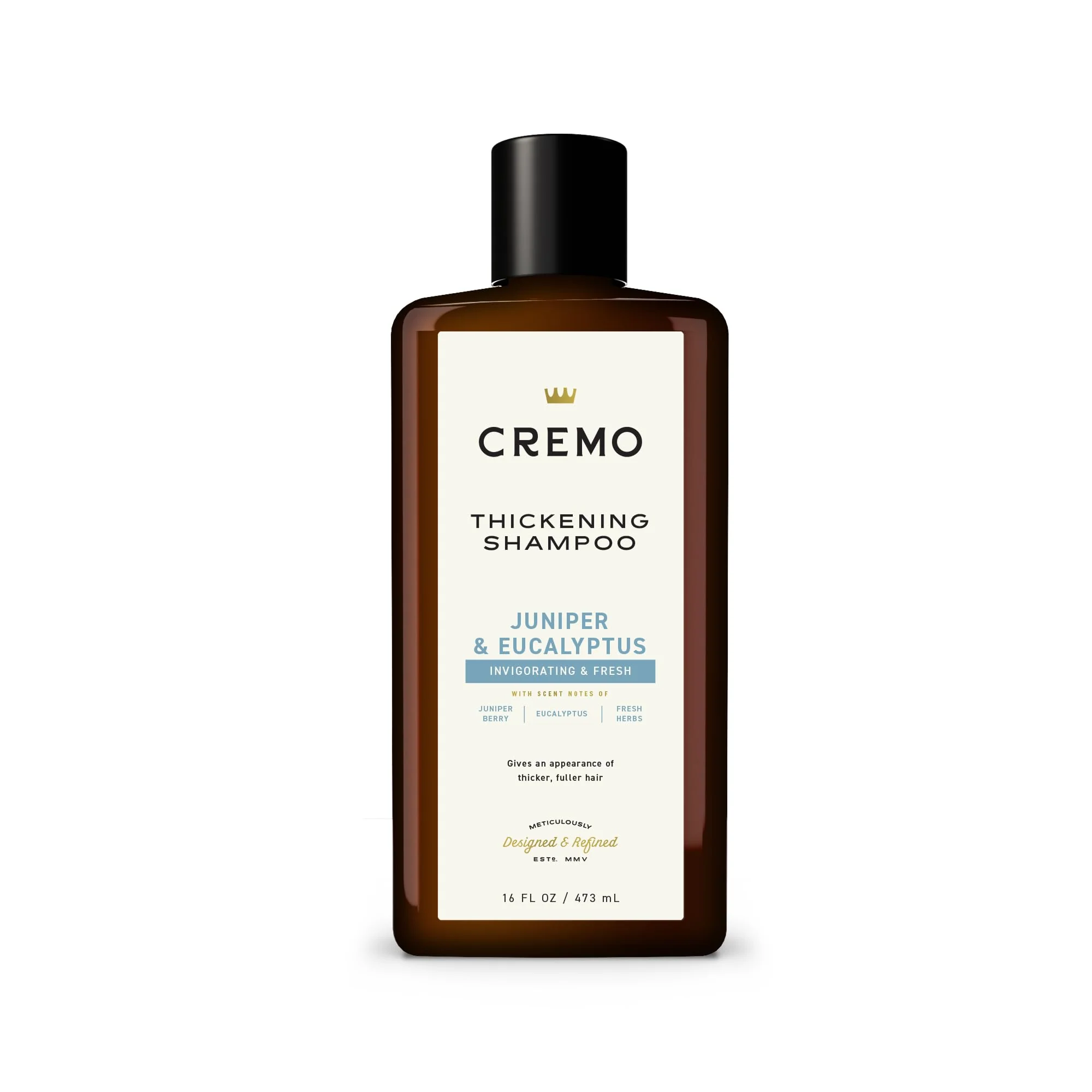 Refined Cremo Juniper Eucalyptus Barber Grade Thickening Shampoo 16 Fl Oz High-Grade