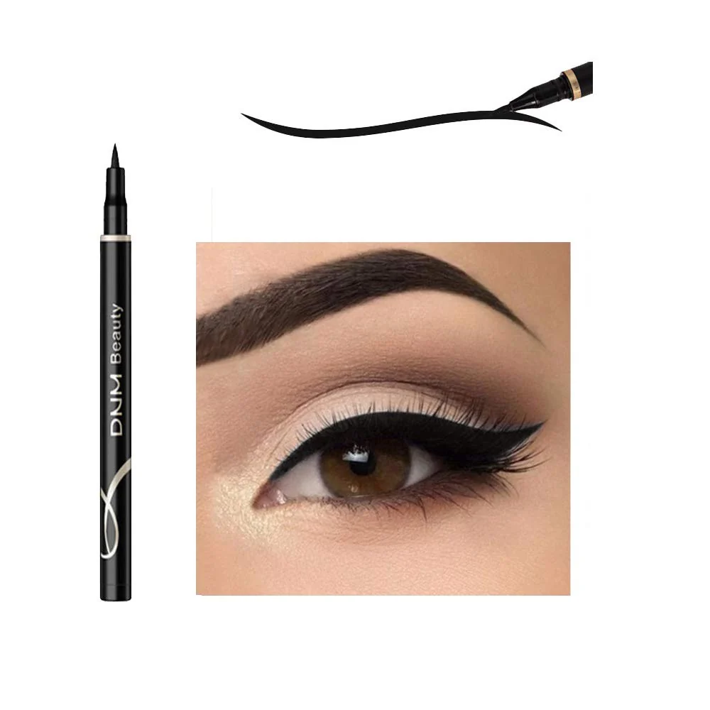 Expertly Made DNM Cat Eye Makeup Waterproof Neon Colorful Liquid Eyeliner Pen Make Up Comestics Long-lasting Black Eye Liner Pencil Makeup Tools black Pure