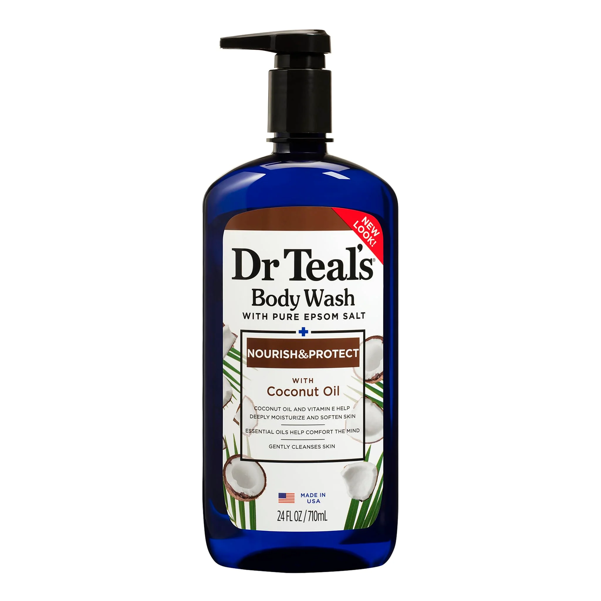 Dependable Dr Teal's Body Wash Nourish Protect with Coconut Oil 24 fl oz Refined