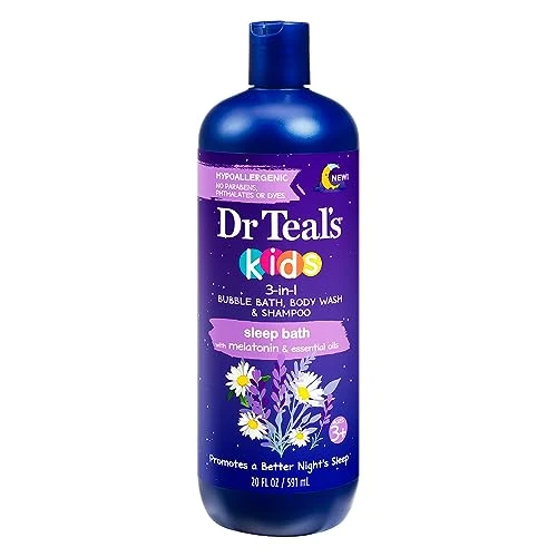 Flexible Dr Teal s Kids 3-in-1 Bubble Bath Body Wash Shampoo Sleep Bath 1 20 Fluid Ounce Bottle Selected