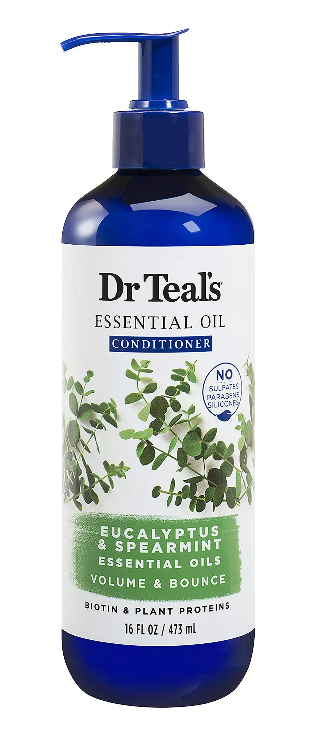 Relaxed Dr Teal's Eucalyptus Spearmint Volume Bounce Essential Oil Conditioner Sulfate 16 Fl Oz Fine