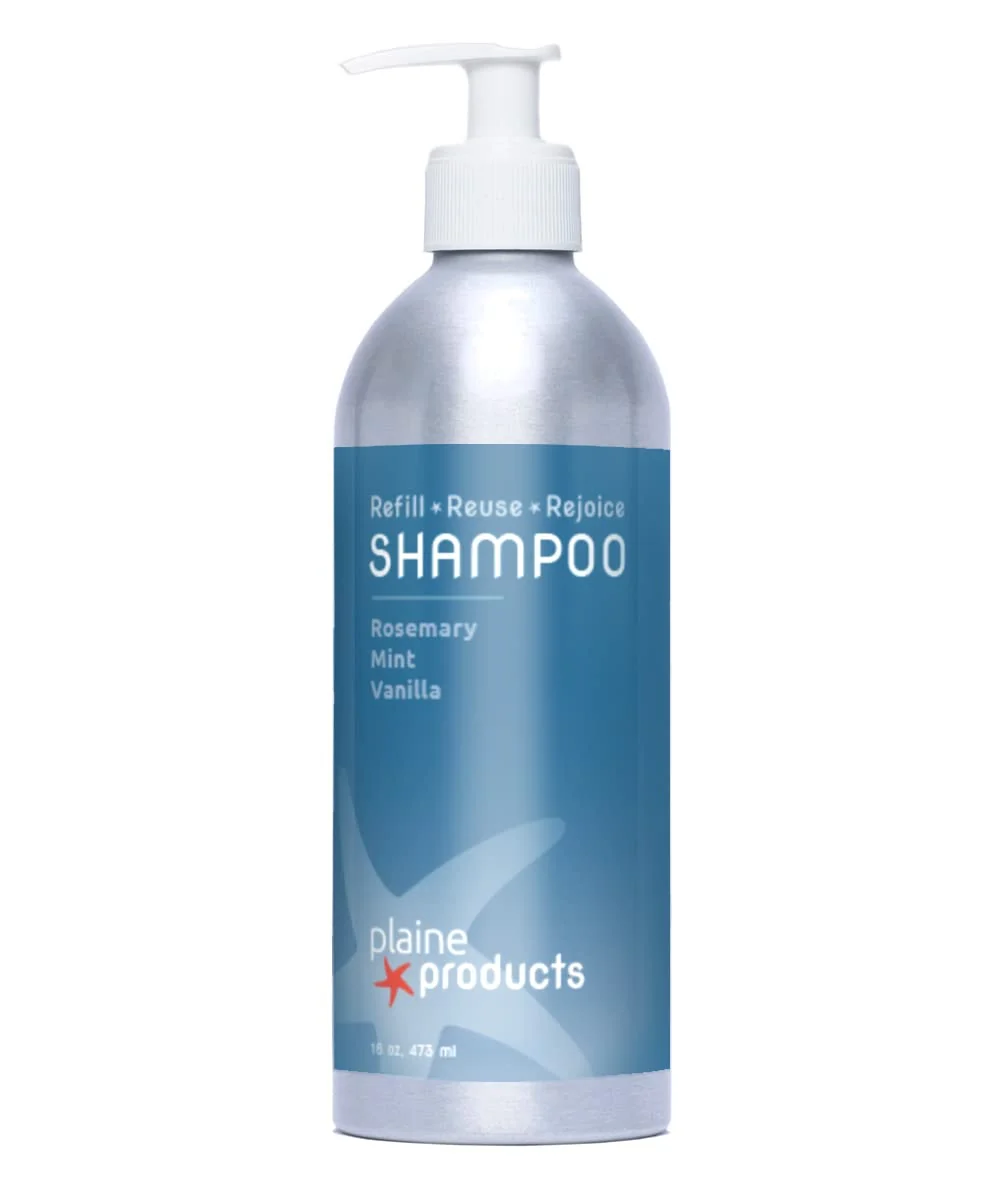 First-Class Eco-Friendly Shampoo - Rosemary Mint Vanilla - Sulfate 16oz Refillable Bottle with pump Traditional